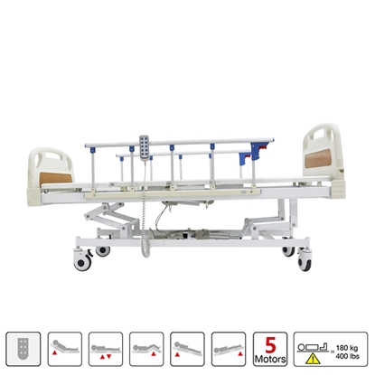 Image de Lit d'hôpital entièrement électrique pour soins intensifs - HB E503