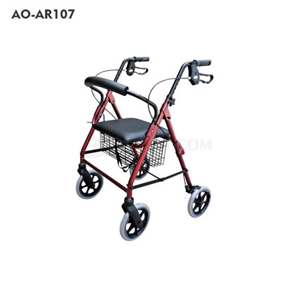 Foto de Andador con ruedas de aluminio de 4 ruedas (AO-AR107 & AO-AR108)