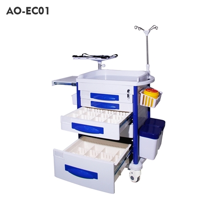 Image de Chariot d'urgence à usage médical (AO EC08 / AO-EC01)